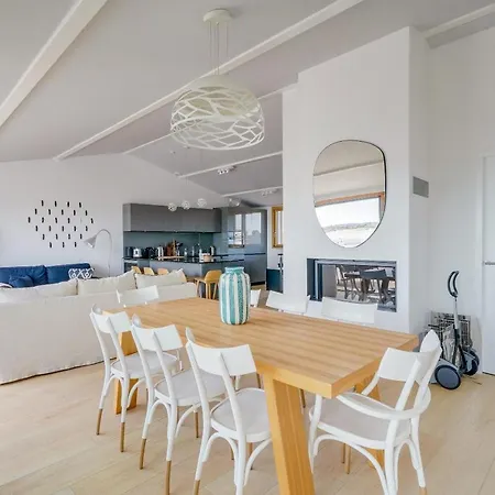 L'infini - Arcachon-aiguillon Terrasse Avec Piscine Vue Imprenable Sur Le Bassin 아파트 라테스트드뷔크