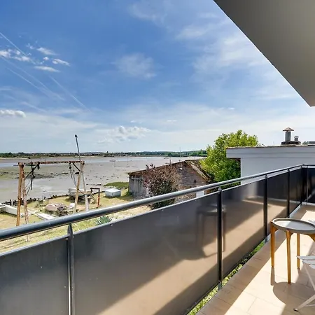 L'infini - Arcachon-aiguillon Terrasse Avec Piscine Vue Imprenable Sur Le Bassin 아파트 *